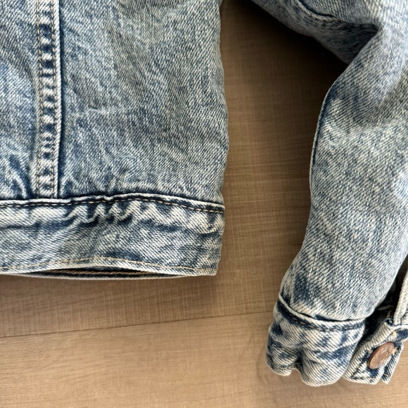 Girls Gap Sherpa Lined Denim Jacket, Medium - Picture 13 of 14